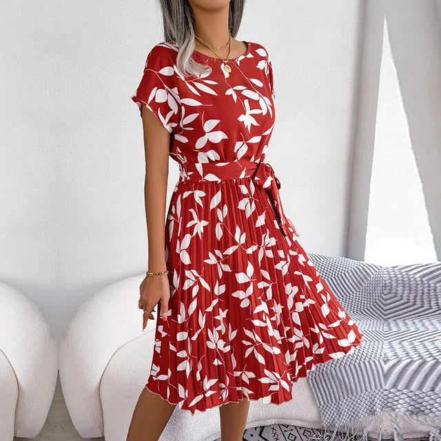 Elouane | Robe De Soirée Plissée Pour Femmes | Midi