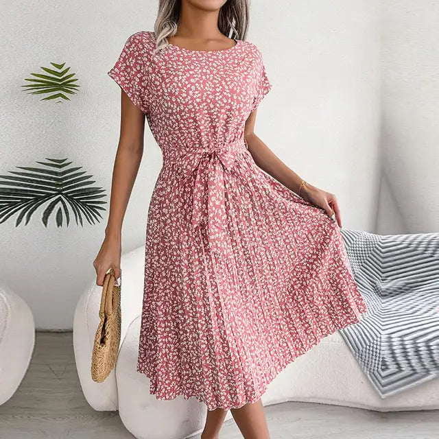 Elouane | Robe De Soirée Plissée Pour Femmes | Midi