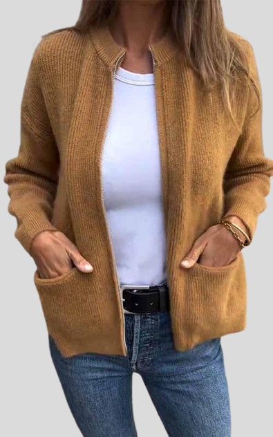 Gilet Chaud À Fermeture Éclair Pour Femmes | Cozy