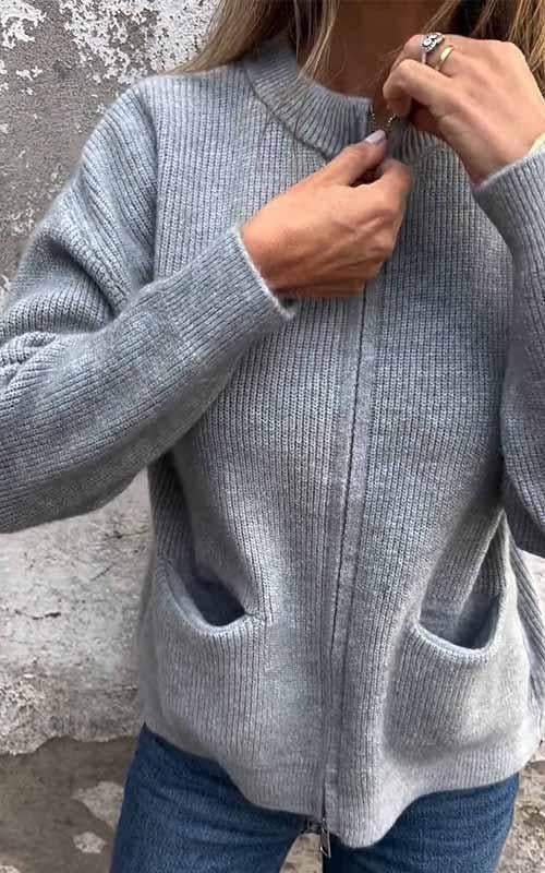 Gilet Chaud À Fermeture Éclair Pour Femmes | Cozy