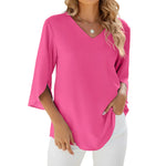 Magdeline | Blouse Légère À Col V Pour Femme | Chic
