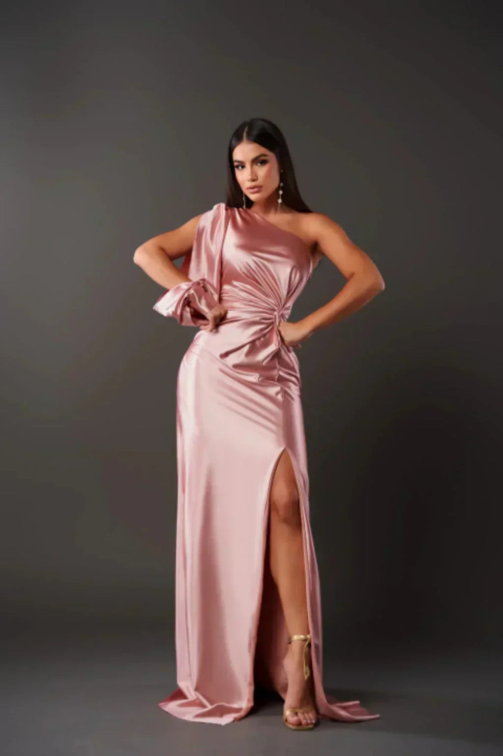 Hermance | Robe Luxueuse Asymétrique Pour Femmes | Maxi
