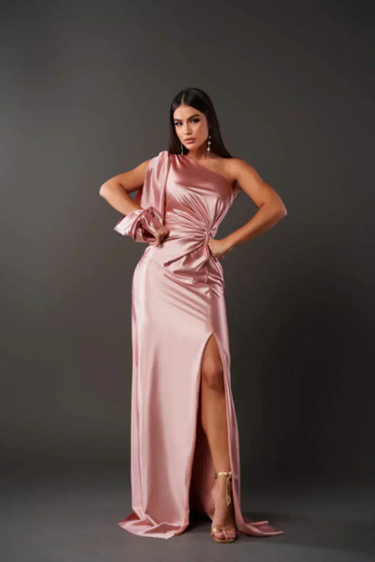 Hermance | Robe Luxueuse Asymétrique Pour Femmes | Maxi