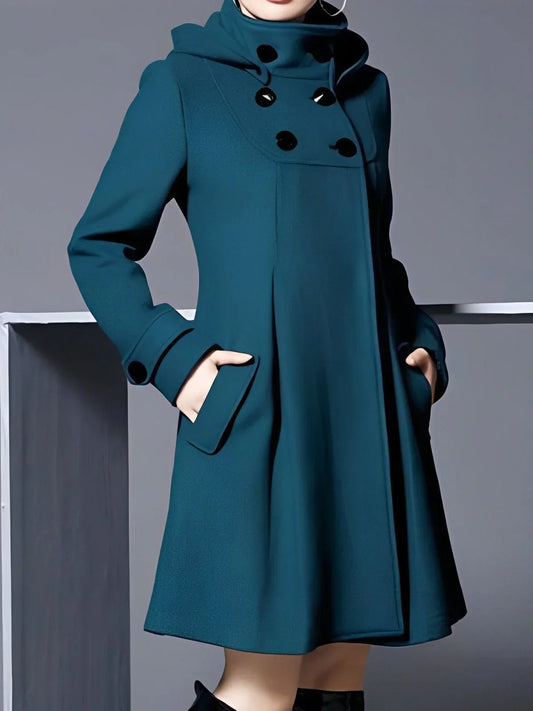 Manteau À Boutons Classique Et Élégant Pour Femme | Sophistication Intemporelle