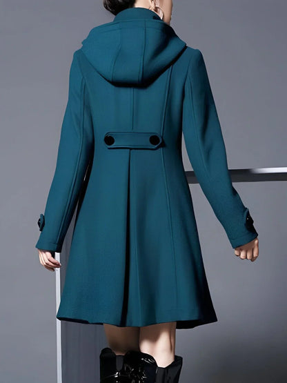 Manteau À Boutons Classique Et Élégant Pour Femme | Sophistication Intemporelle