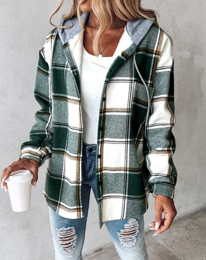 Veste À Capuche Rayée Pour Femme | Hiver