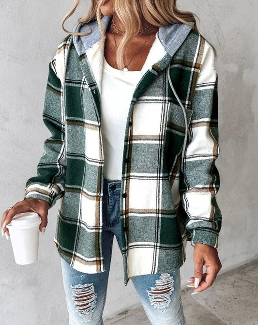 Veste À Capuche Rayée Pour Femme | Hiver