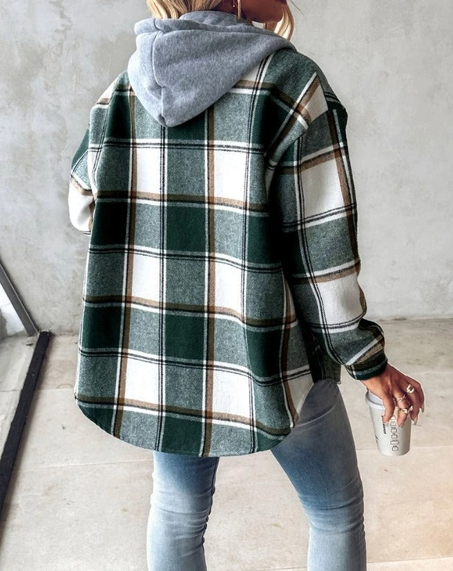 Veste À Capuche Rayée Pour Femme | Hiver