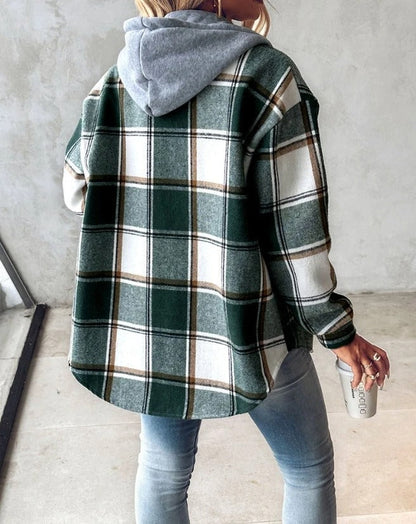 Veste À Capuche Rayée Pour Femme | Hiver
