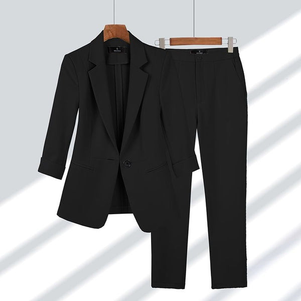 Jaycee | Ensemble Blazer Et Pantalon De Travail Décontracté Pour Dames | Élégant