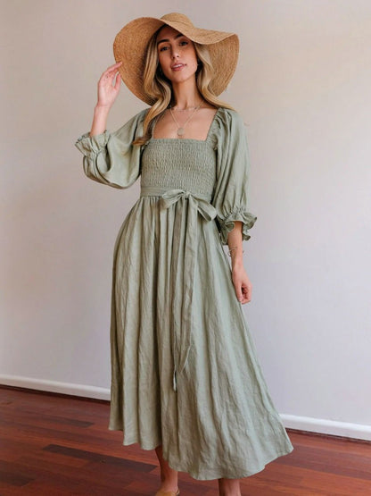 Claribelle | Robe Bohème Romantique De Plage Pour Femmes | Maxi