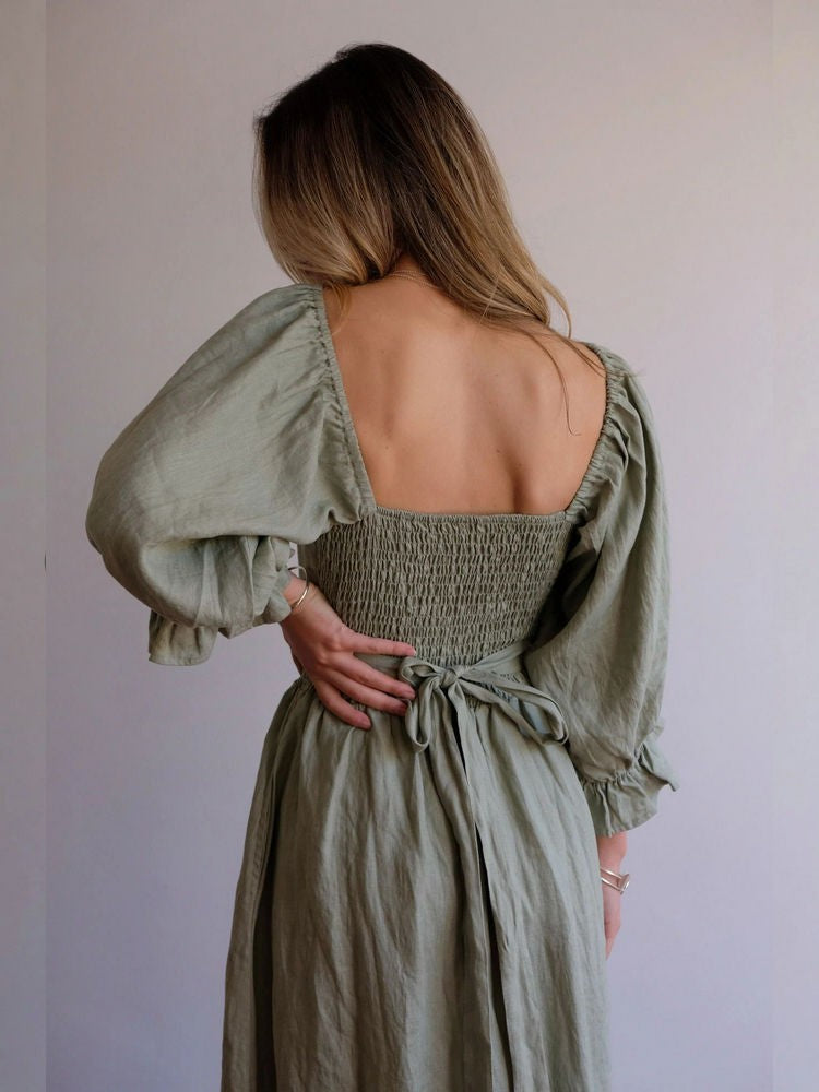 Claribelle | Robe Bohème Romantique De Plage Pour Femmes | Maxi