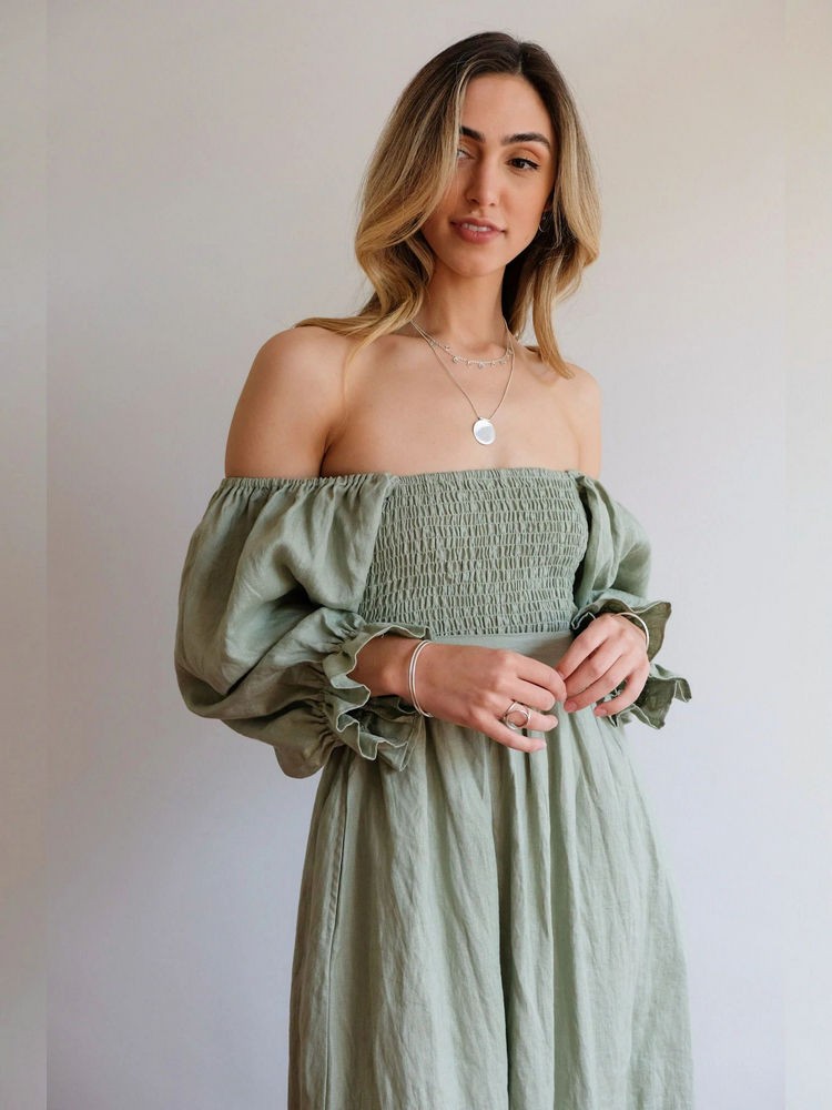 Claribelle | Robe Bohème Romantique De Plage Pour Femmes | Maxi