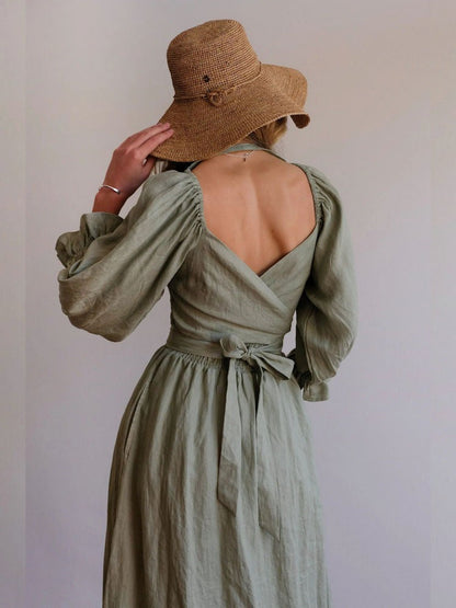 Claribelle | Robe Bohème Romantique De Plage Pour Femmes | Maxi