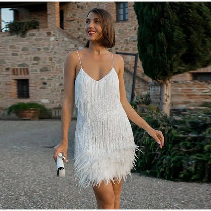 Audrienne | Courte Robe De Soirée | Paillettes