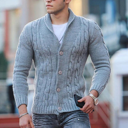 Tristan | Cardigans pour hommes avec boutons | Col haut
