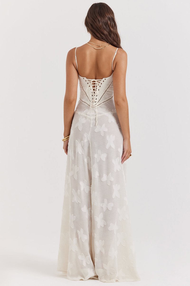 Ivanelle | Robe Longue Blanche | Sans Manches