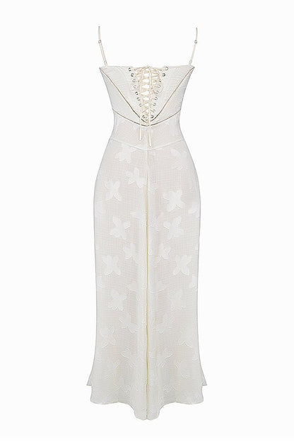 Ivanelle | Robe Longue Blanche | Sans Manches