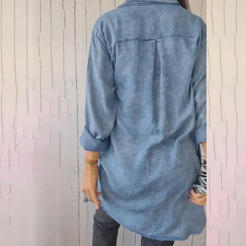 Jacinthe | Chemise En Jean Pour Femme | Longues