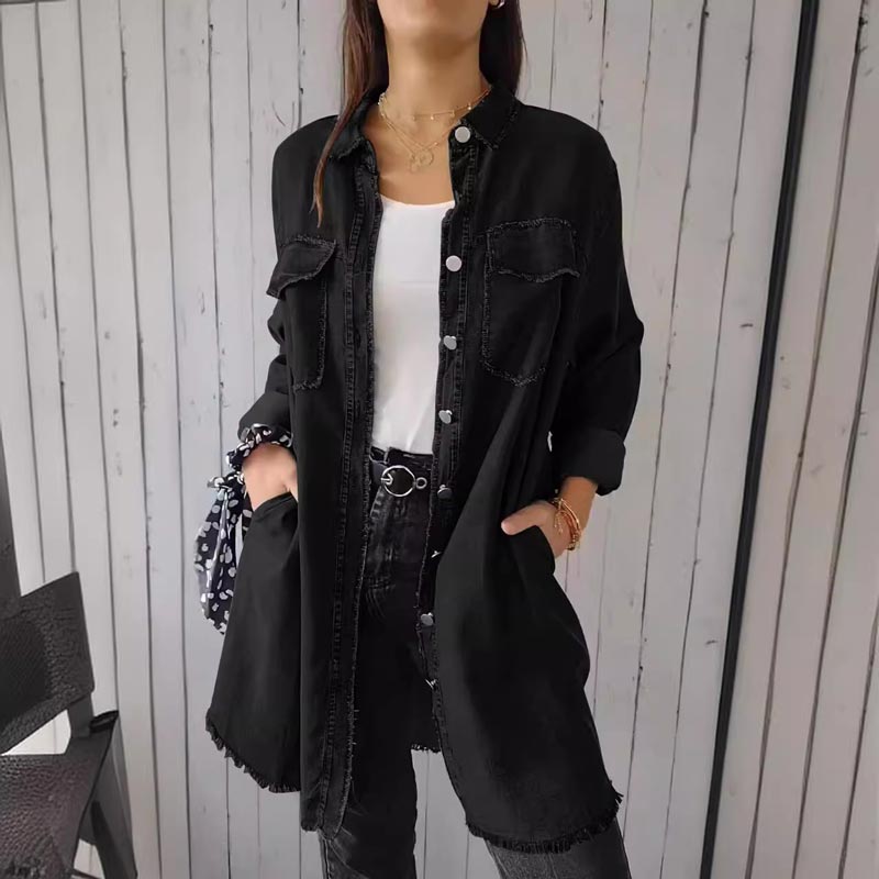Jacinthe | Chemise En Jean Pour Femme | Longues