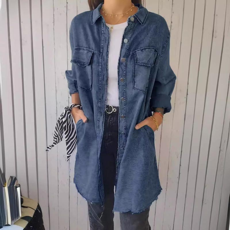 Jacinthe | Chemise En Jean Pour Femme | Longues