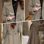 Trench-coat Boutonné Élégant Pour Femmes | Chauffé