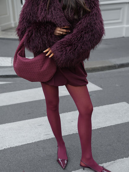 Veste Courte Et Chaude Pour Femmes | Fluffy