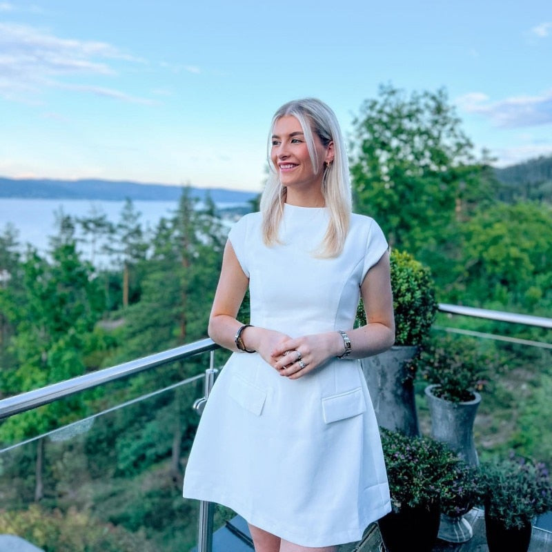 Eloressa | Robe De Cocktail Manches Courtes Pour Femme | Mini