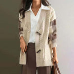 Adia | Cardigan En Maille Écossaise | Vintage