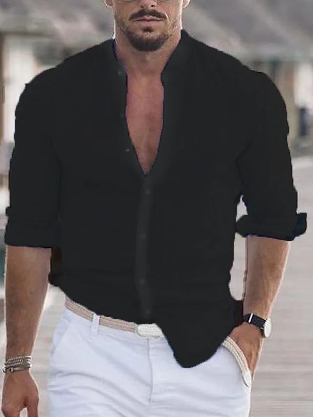 Norval | Chemise Manche Longue Pour Hommes | Anglaise