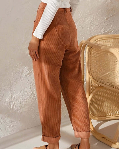 Indigo | Pantalons en velours côtelé pour femmes